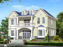 新農村二層實用別墅設計圖紙及效果圖_別墅設計圖紙,農村房屋設計圖