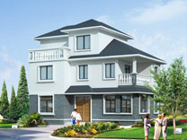 農村三層帶露臺小別墅設計圖_別墅設計圖紙,農村房屋設計圖